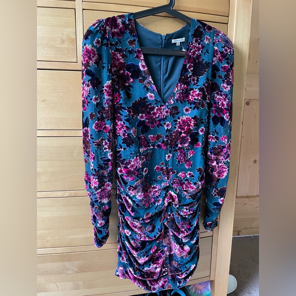 Small- damaged Ronny Kobo mini dress SEE NOTE